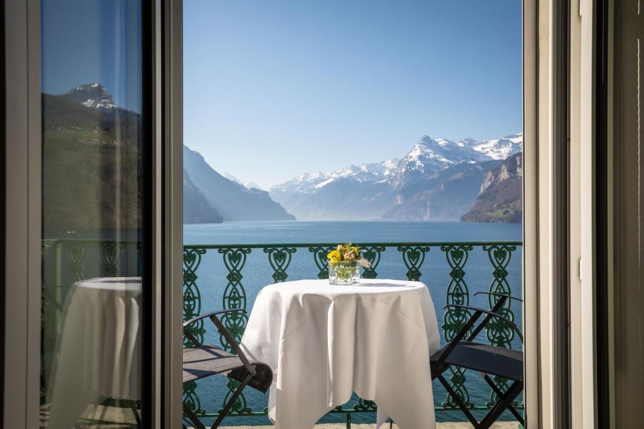 Seehotel Waldstaetterhof Swiss Quality Brunnen Bagian luar foto